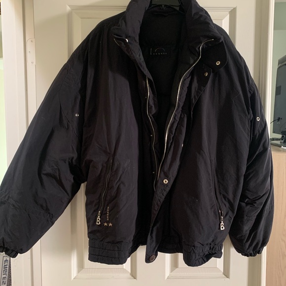 Bogner Men’s Winter Ski Coat Jacket (black, size 42, full zip)